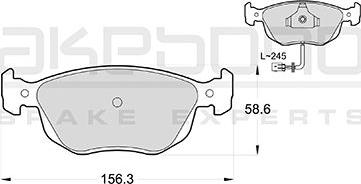 Akebono AN-4234WKE - Komplet Pločica, disk-kočnica www.molydon.hr