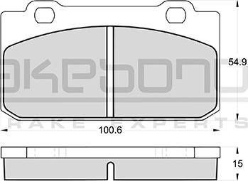 Akebono AN-4235WKE - Komplet Pločica, disk-kočnica www.molydon.hr