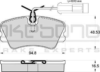 Akebono AN-4236WKE - Komplet Pločica, disk-kočnica www.molydon.hr