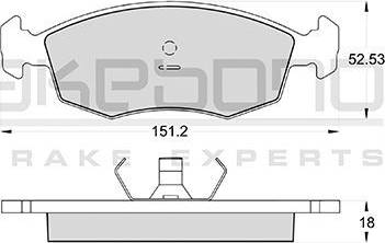 Akebono AN-4222WK - Komplet Pločica, disk-kočnica www.molydon.hr