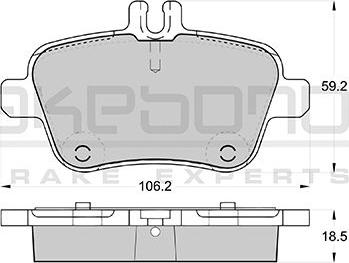 Akebono AN-4791K - Komplet Pločica, disk-kočnica www.molydon.hr