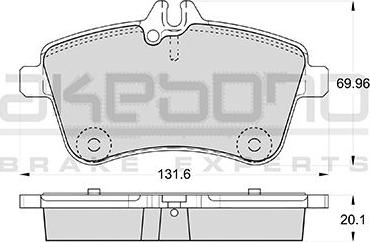 Akebono AN-4746K - Komplet Pločica, disk-kočnica www.molydon.hr