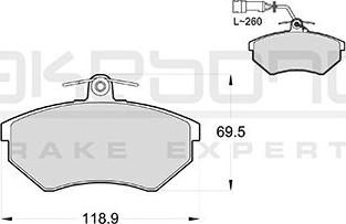 Akebono AN-4755WK - Komplet Pločica, disk-kočnica www.molydon.hr