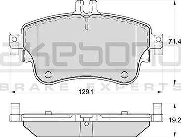 Akebono AN-4789WK - Komplet Pločica, disk-kočnica www.molydon.hr