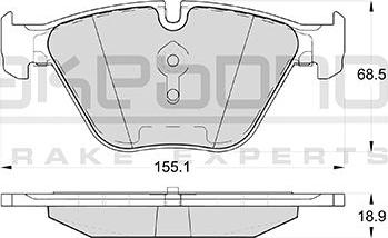 Akebono AN-4736K - Komplet Pločica, disk-kočnica www.molydon.hr