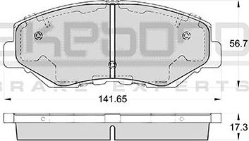 Akebono AN-663WK - Komplet Pločica, disk-kočnica www.molydon.hr