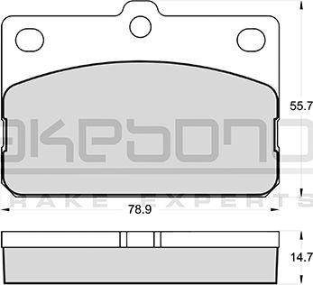 Akebono AN-023K - Komplet Pločica, disk-kočnica www.molydon.hr