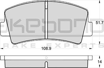 Akebono AN-076K - Komplet Pločica, disk-kočnica www.molydon.hr