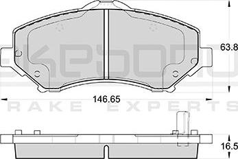 Akebono AN-1095WKE - Komplet Pločica, disk-kočnica www.molydon.hr