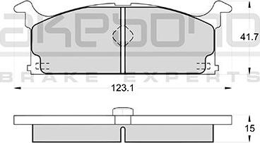 Akebono AN-131K - Komplet Pločica, disk-kočnica www.molydon.hr