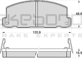 Akebono AN-137WK - Komplet Pločica, disk-kočnica www.molydon.hr