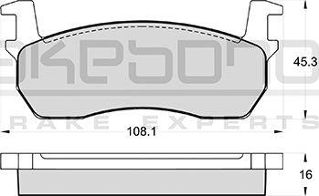 Akebono AN-120KE - Komplet Pločica, disk-kočnica www.molydon.hr