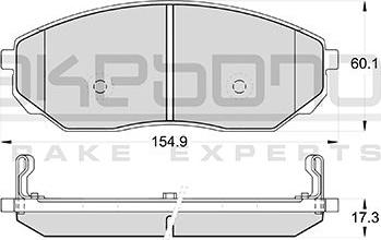 Akebono AN-8034WK - Komplet Pločica, disk-kočnica www.molydon.hr