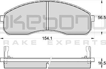 Akebono AN-8021KE - Komplet Pločica, disk-kočnica www.molydon.hr