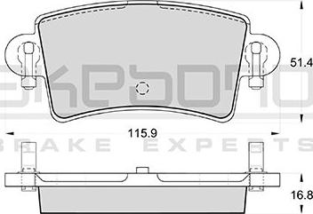 Akebono AN-8155K - Komplet Pločica, disk-kočnica www.molydon.hr