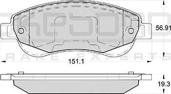 Akebono AN-8161WK - Komplet Pločica, disk-kočnica www.molydon.hr