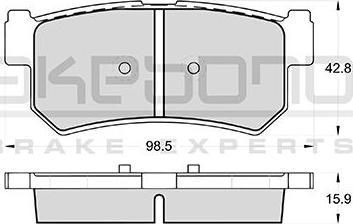 Akebono AN-8167WKE - Komplet Pločica, disk-kočnica www.molydon.hr