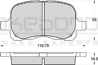 Akebono AN-8216WK - Komplet Pločica, disk-kočnica www.molydon.hr