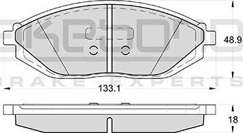 Akebono AN-8236K - Komplet Pločica, disk-kočnica www.molydon.hr