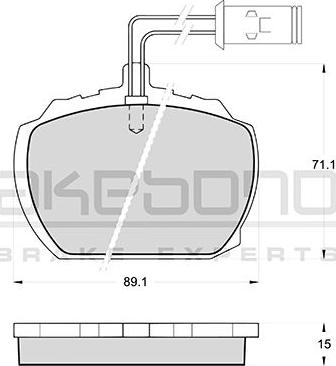 Akebono AN-3994K - Komplet Pločica, disk-kočnica www.molydon.hr