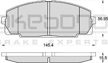 Akebono AN-247K - Komplet Pločica, disk-kočnica www.molydon.hr