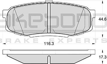 Akebono AN-756K - Komplet Pločica, disk-kočnica www.molydon.hr