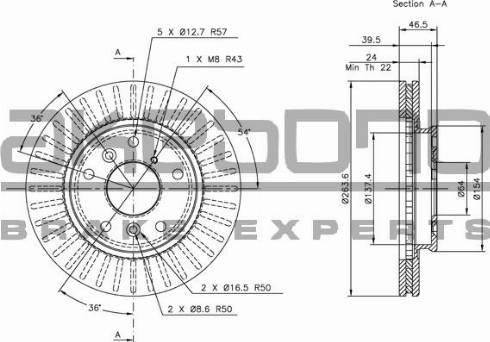 Akebono BN-0999 - Kočioni disk www.molydon.hr