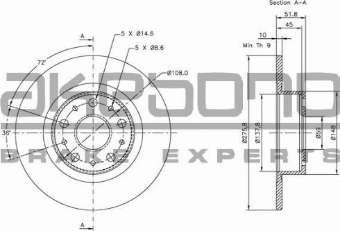 Akebono BN-0994 - Kočioni disk www.molydon.hr