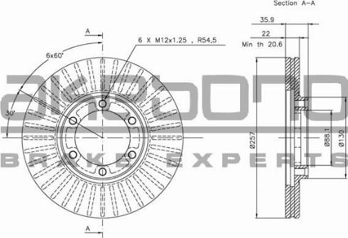 Akebono BN-0943 - Kočioni disk www.molydon.hr