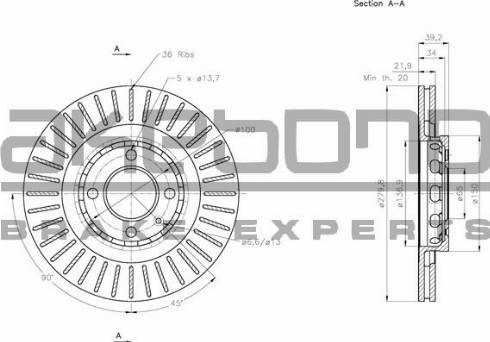 Akebono BN-0942 - Kočioni disk www.molydon.hr