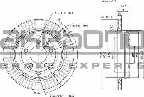 Akebono BN-0969E - Kočioni disk www.molydon.hr