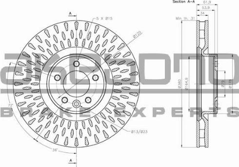 Akebono BN-0986 - Kočioni disk www.molydon.hr