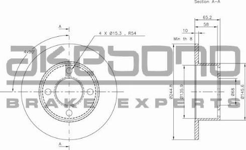 Akebono BN-0981 - Kočioni disk www.molydon.hr