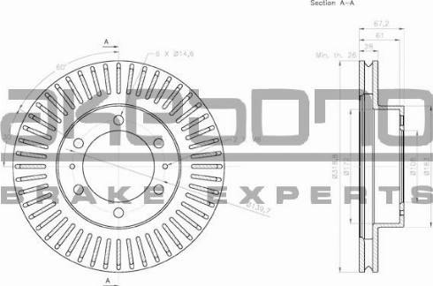 Akebono BN-0938 - Kočioni disk www.molydon.hr