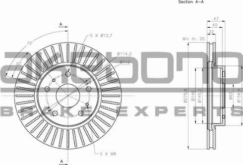 Akebono BN-0492 - Kočioni disk www.molydon.hr