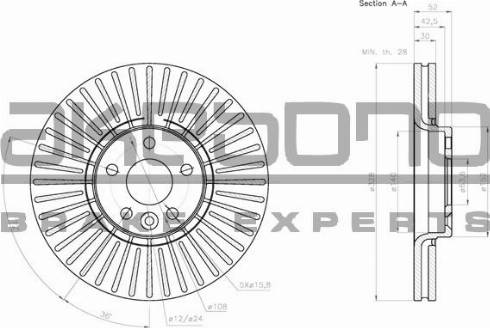 Akebono BN-0443 - Kočioni disk www.molydon.hr