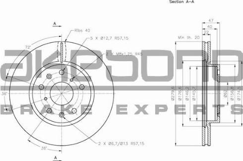 Akebono BN-0409 - Kočioni disk www.molydon.hr