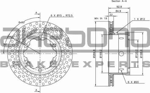 Akebono BN-0474 - Kočioni disk www.molydon.hr