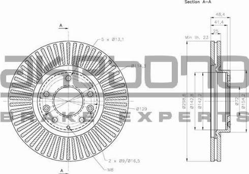 Akebono BN-0476E - Kočioni disk www.molydon.hr