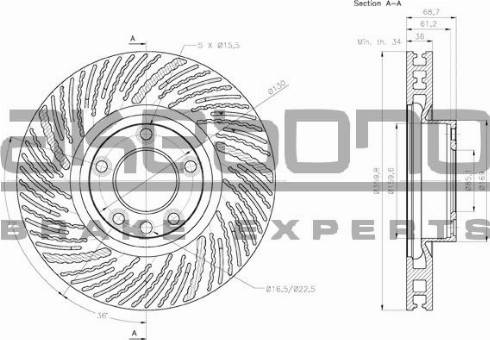 Akebono BN-0471 - Kočioni disk www.molydon.hr