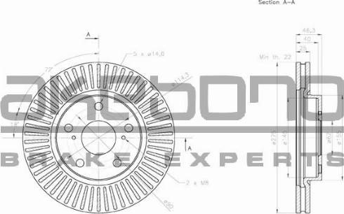 Akebono BN-0478 - Kočioni disk www.molydon.hr