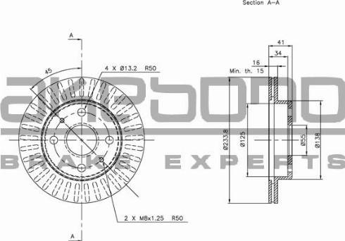 Akebono BN-0507 - Kočioni disk www.molydon.hr