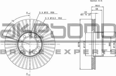 Akebono BN-0694 - Kočioni disk www.molydon.hr