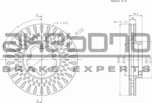 Akebono BN-0641 - Kočioni disk www.molydon.hr