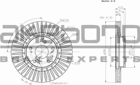 Akebono BN-0669 - Kočioni disk www.molydon.hr