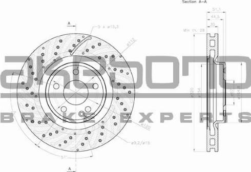 Akebono BN-0638 - Kočioni disk www.molydon.hr