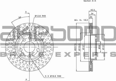 Akebono BN-0674 - Kočioni disk www.molydon.hr