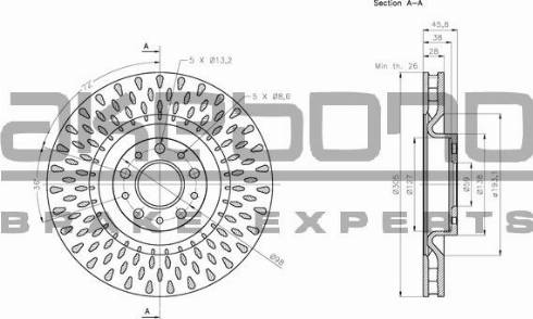 Akebono BN-0675E - Kočioni disk www.molydon.hr