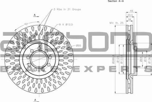 Akebono BN-0678 - Kočioni disk www.molydon.hr