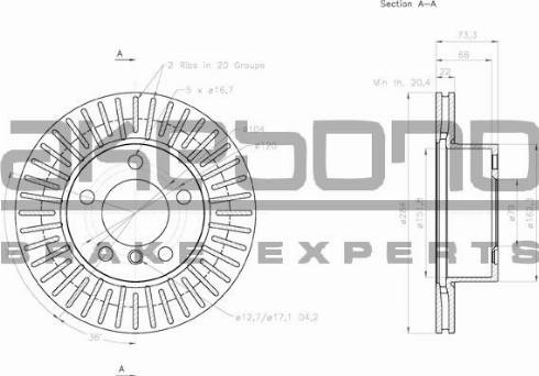 Akebono BN-0098 - Kočioni disk www.molydon.hr